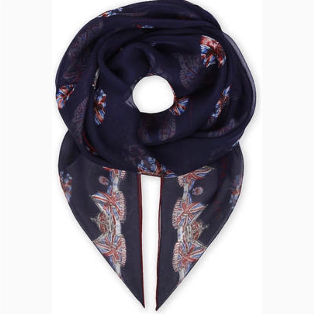 Alexander McQueen Britannia Skull Scarf